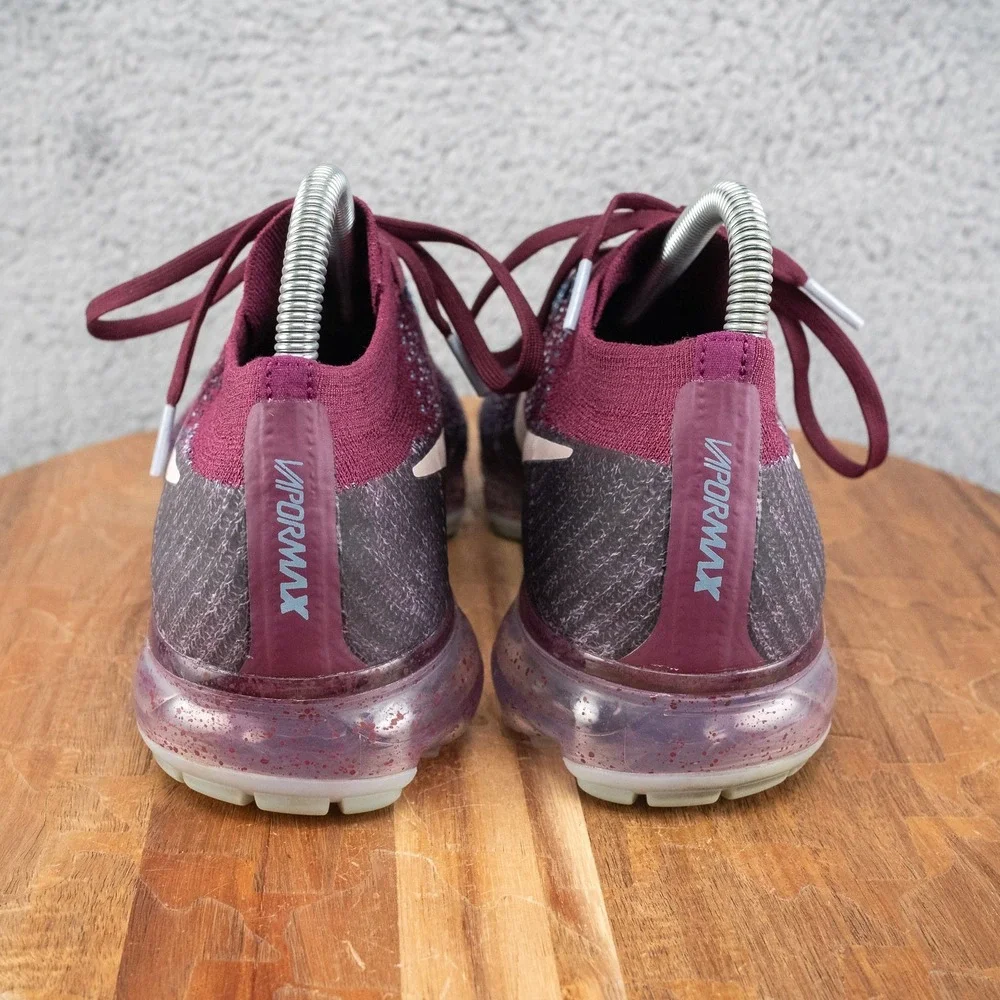 Nike Air VaporMax Flyknit Bordeaux Women's Running Shoes 2017 899472-602 SZ‎ 8.5
